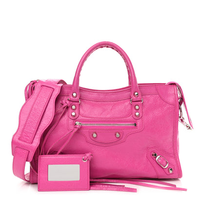 Balenciaga Agneau Classic Silver Hardware S City Fuchsia 1 of 8