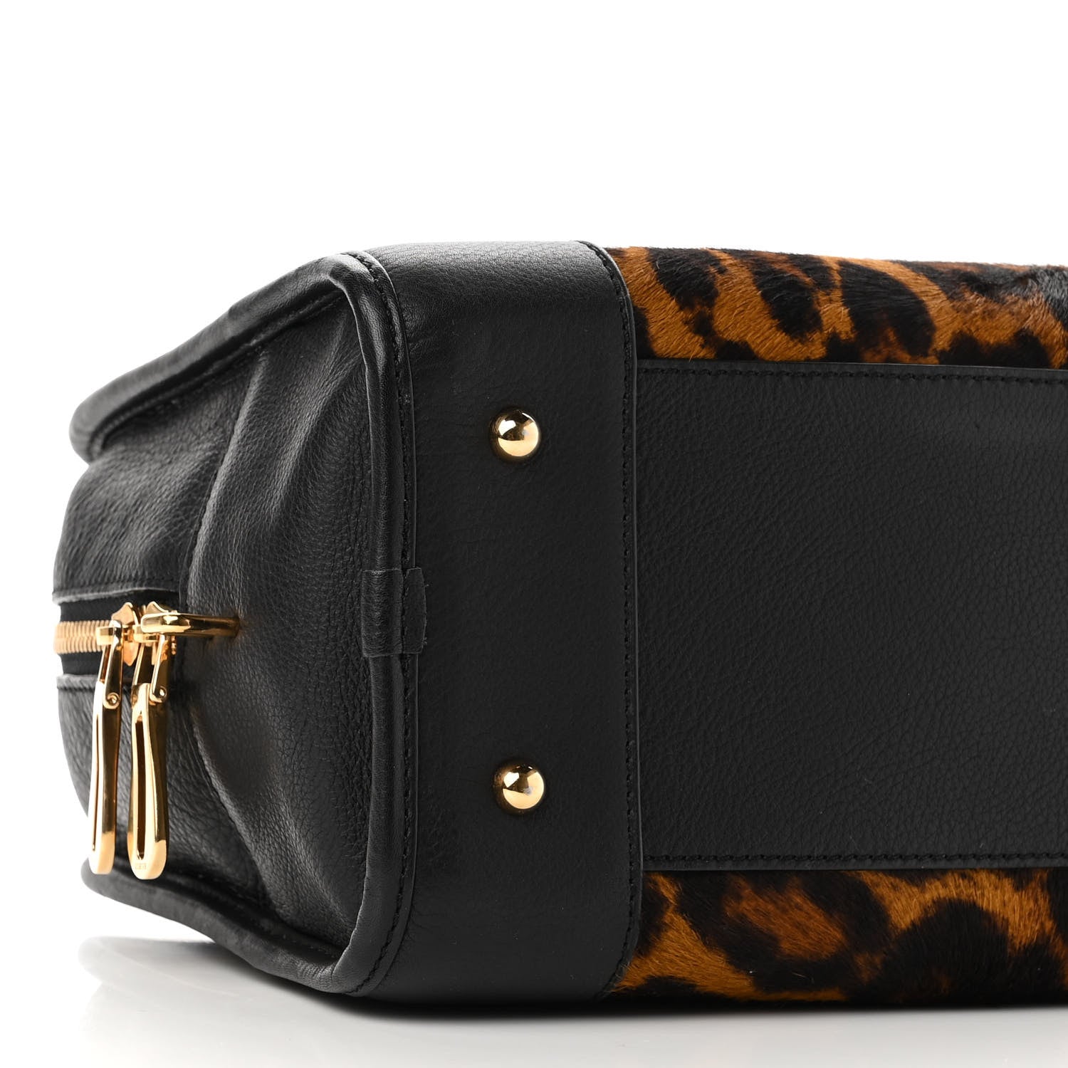 Loewe Calfskin Pony Hair Leopard Print Amazona 28 Black 8 of 8