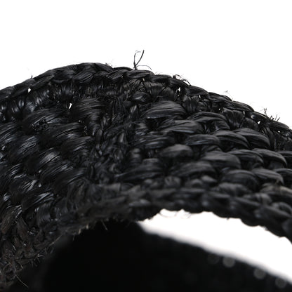 Loewe X PAULA'S IBIZA Raffia Mini Font Tote Black 10 of 11