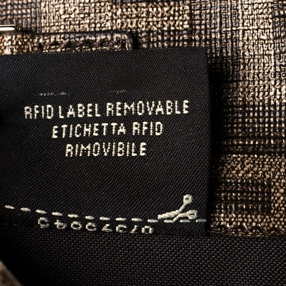 Fendi Glazed Fabric Vitello Liberty FF 1974 Logo Hairdo Girls Inlay Continental Wallet on Chain Mogano Panna Multicolor 6 of 10