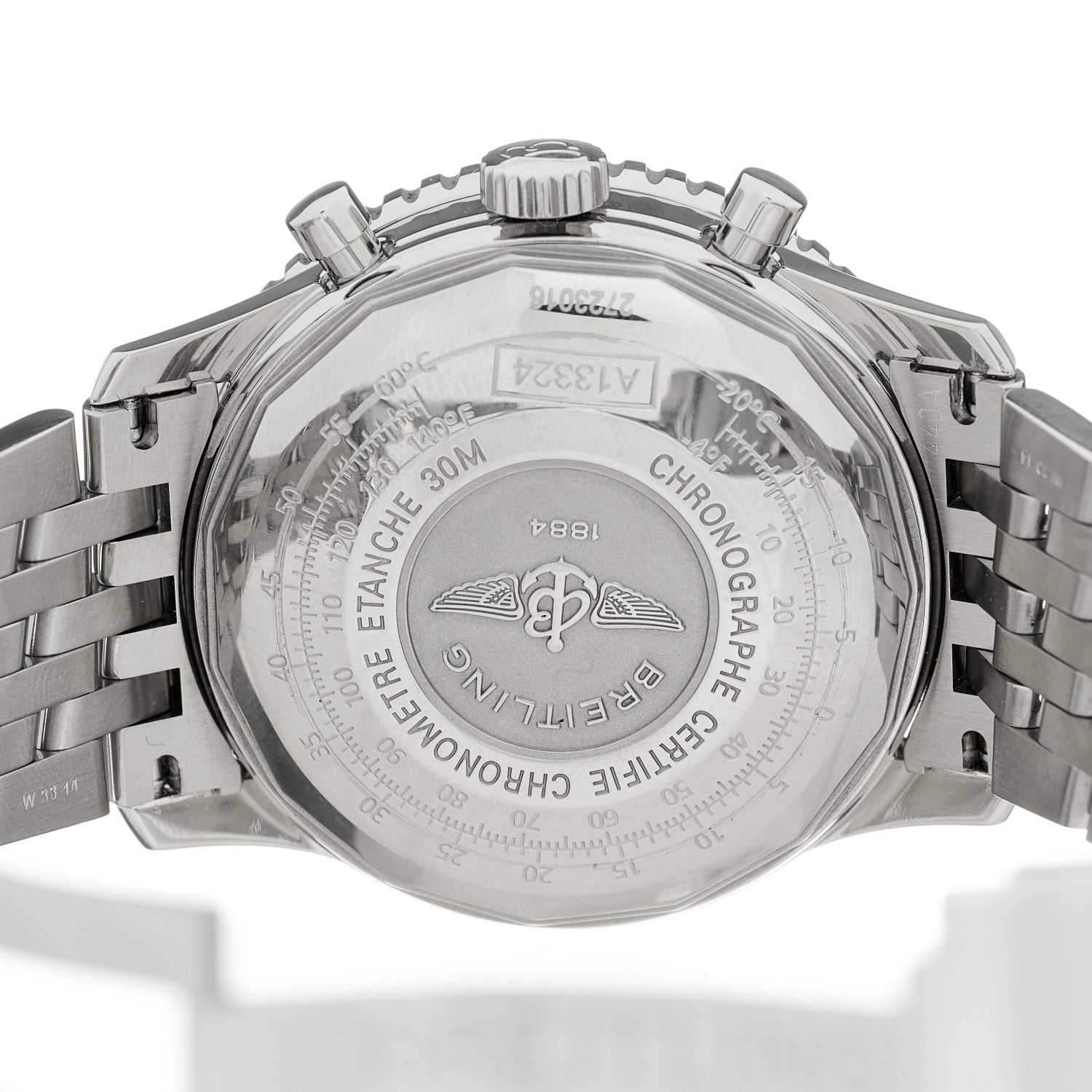 Breitling Stainless Steel 41mm Navitimer Automatic Watch White A1332412 4 of 5
