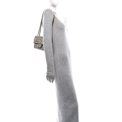 Chanel Satin Strass Mini Flap Silvery 2 of 12