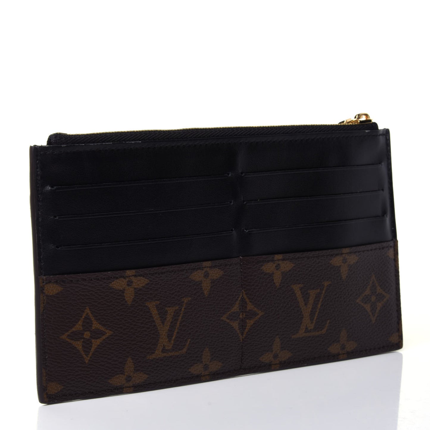 Monogram Slim Purse Black