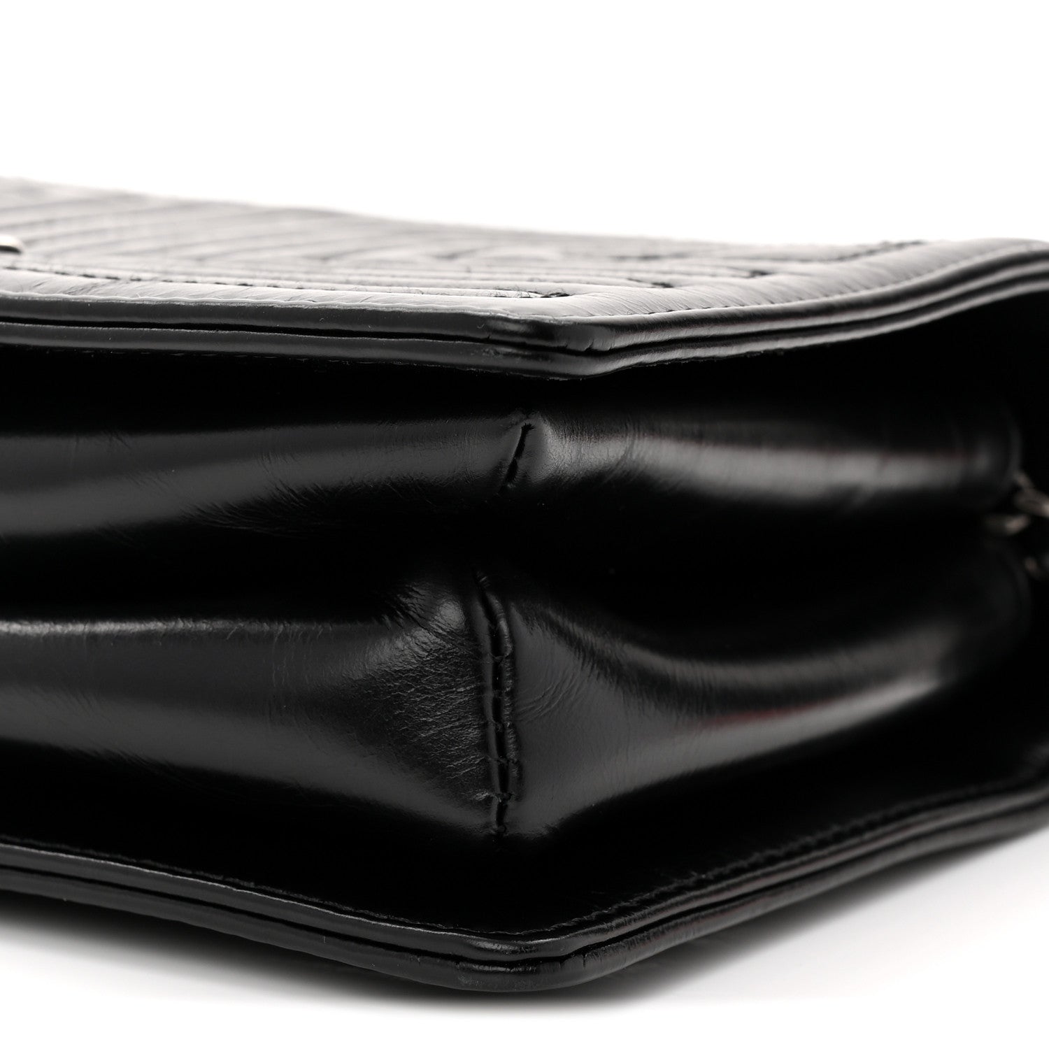 Chanel Glazed Calfskin Quilted Small Korean Garden Flap Black 10 of 10