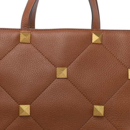 Valentino Garavani Grained Calfskin Large Roman Stud Tote Selleria 7 of 10