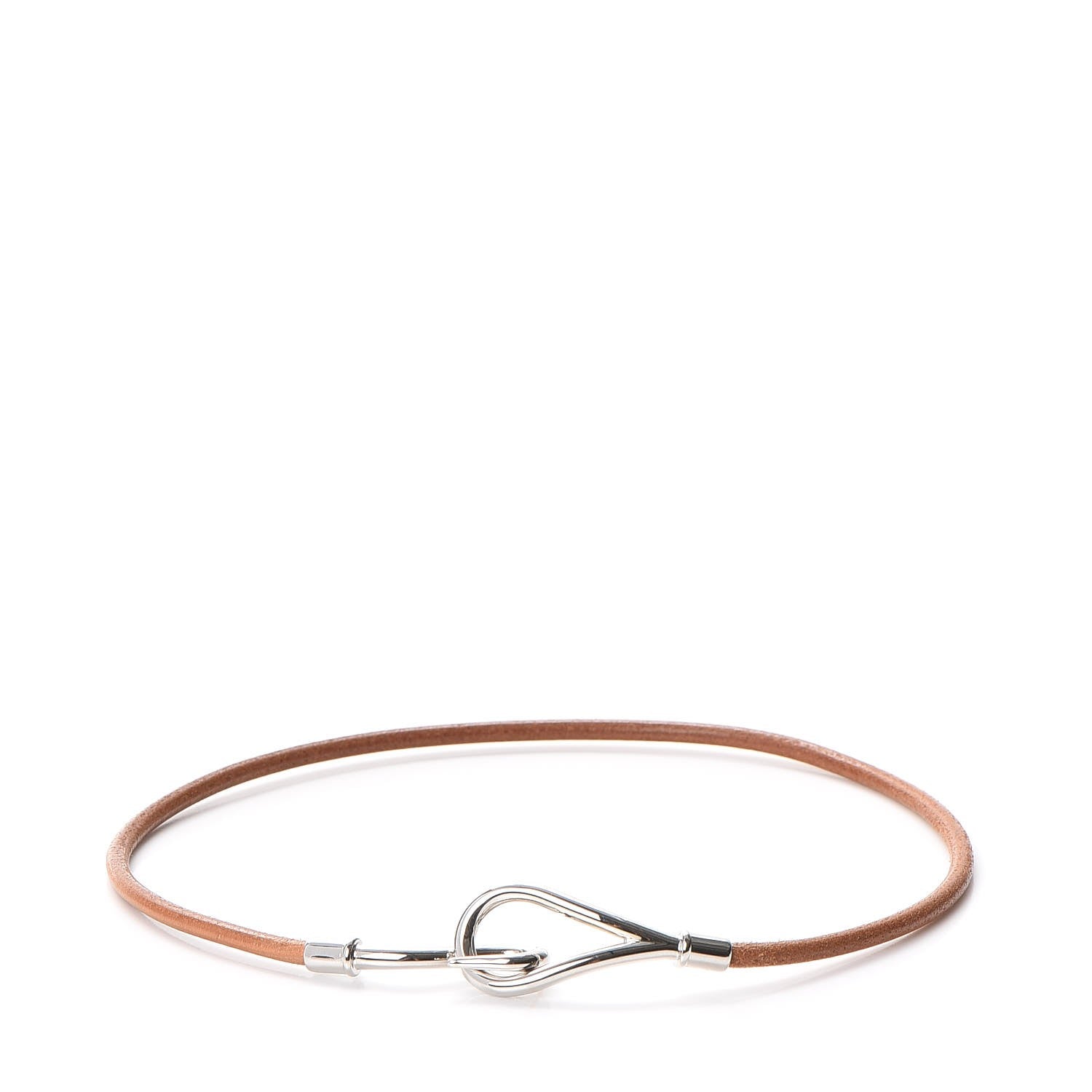 Hermes Natural Bridle Jumbo Hook Choker Necklace 6 of 6