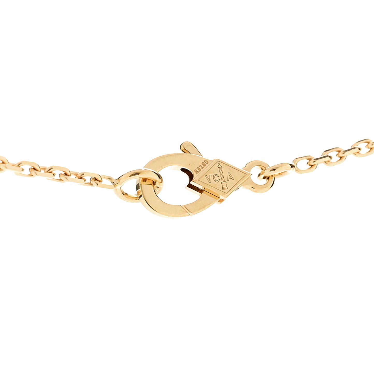 18K Yellow Gold Vintage Alhambra Pendant Necklace