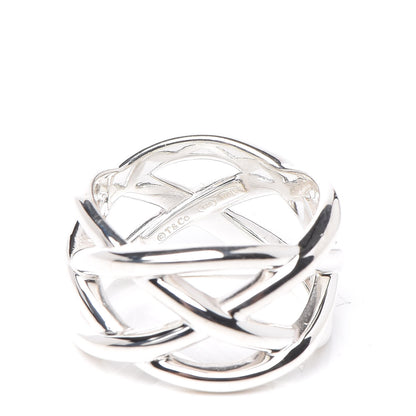Tiffany Sterling Silver Weave Ring 50 5.5 4 of 4