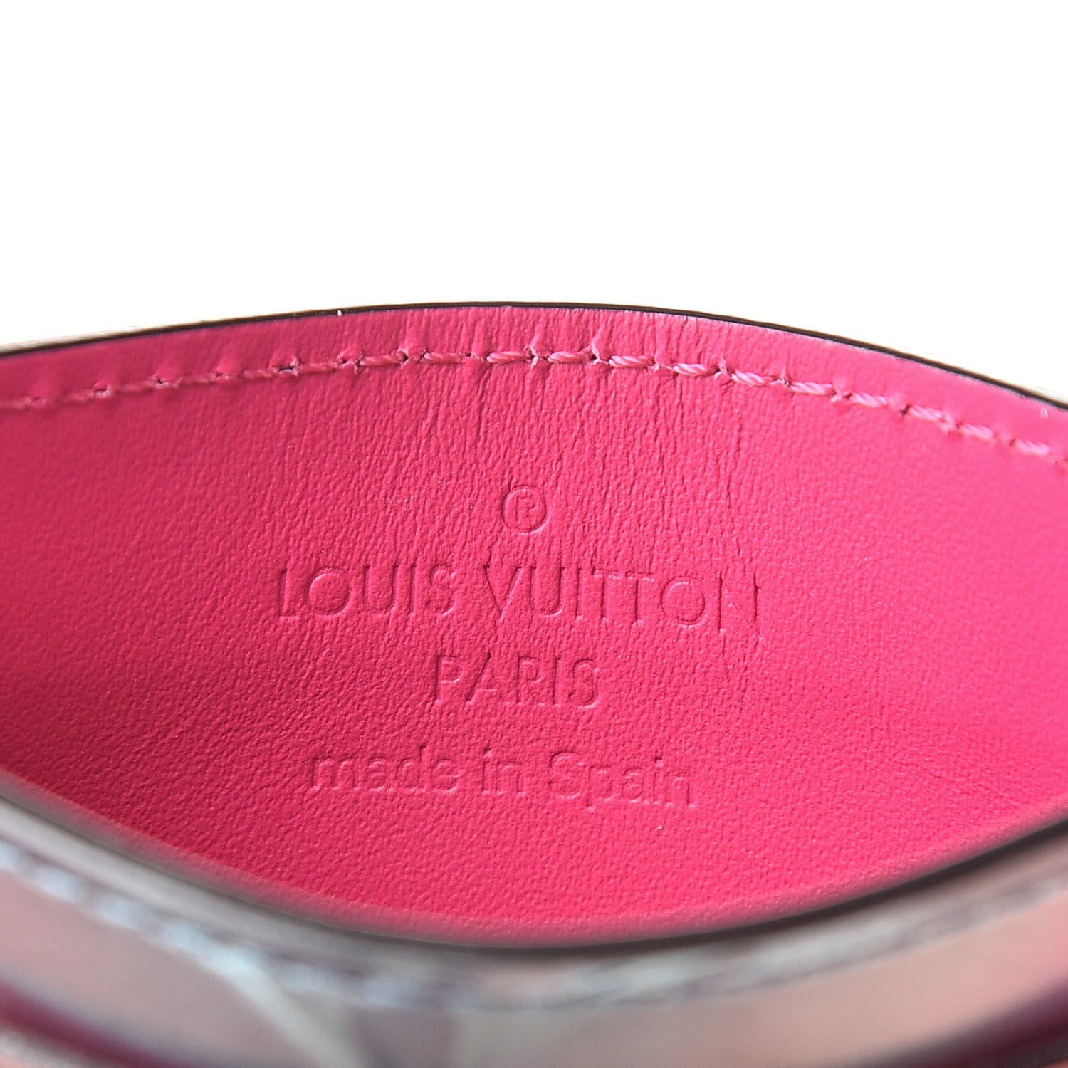 Louis Vuitton Metallic Vernis Card Holder Blue Pink 6 of 7