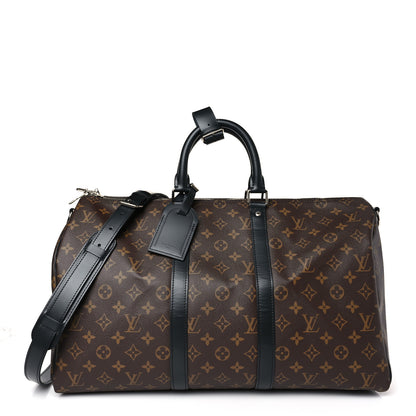 Louis Vuitton Monogram Macassar Keepall Bandouliere 45 1 of 8