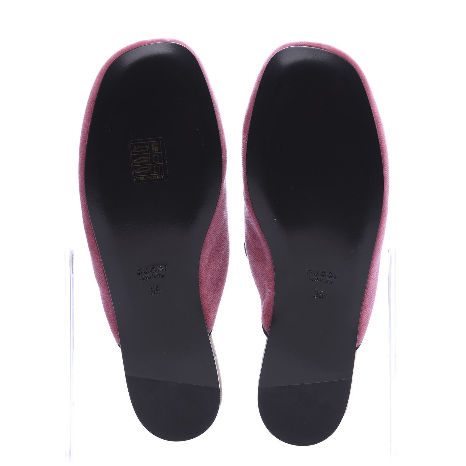 Gucci Velvet Crystal Snake Embroidered Womens Slippers 35 Tibet Red Black 5 of 8