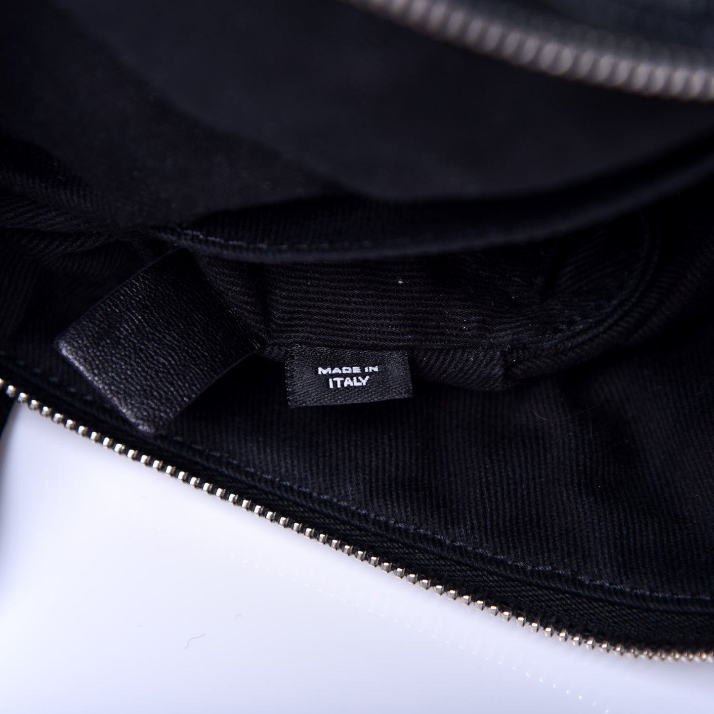 Grained Calfskin Quilted Waist Belt Bag Black