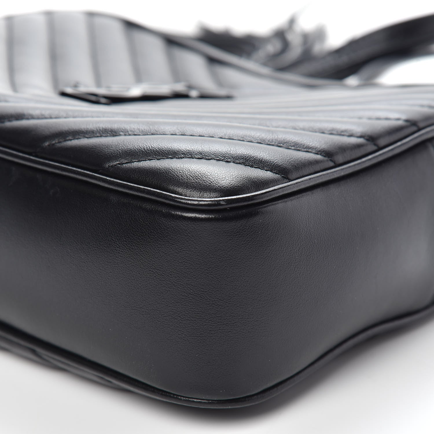 Saint Laurent Calfskin Matelasse Monogram Lou Camera Bag Black 10 of 10