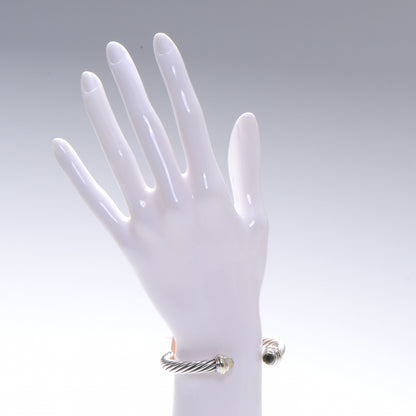 David Yurman Sterling Silver 14K Yellow Gold Lemon Citrine 7mm Cable Classics Bracelet 2 of 8