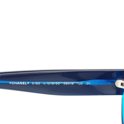 Chanel CC Sunglasses 5183 Blue 5 of 7