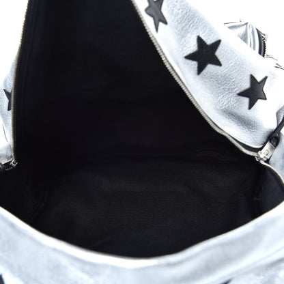 Saint Laurent Metallic Buffalo Star Hunting Backpack Silver Black 5 of 10