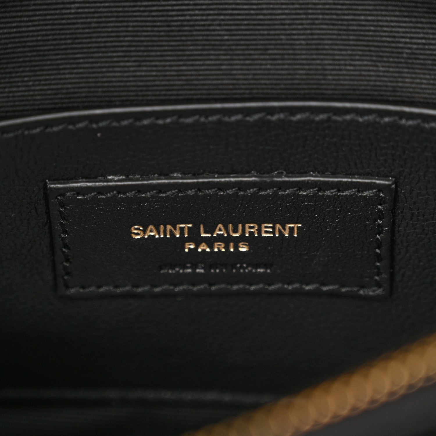 Saint Laurent Sheepskin Matelasse Chevron Monogram Medium College Bag Black 6 of 11