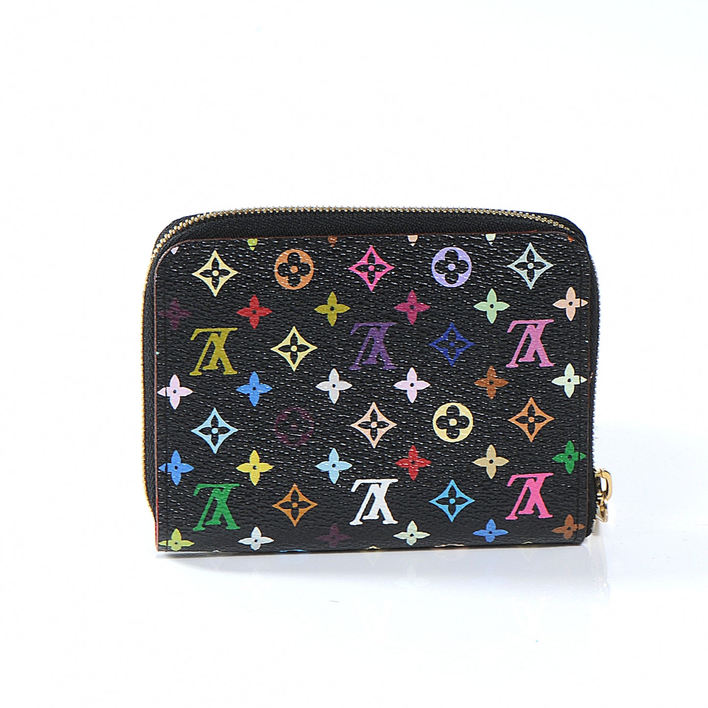 Monogram Multicolor Zippy Coin Purse Black