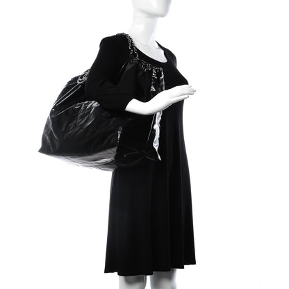 Chanel Vinyl XL Coco Cabas Black 2 of 11