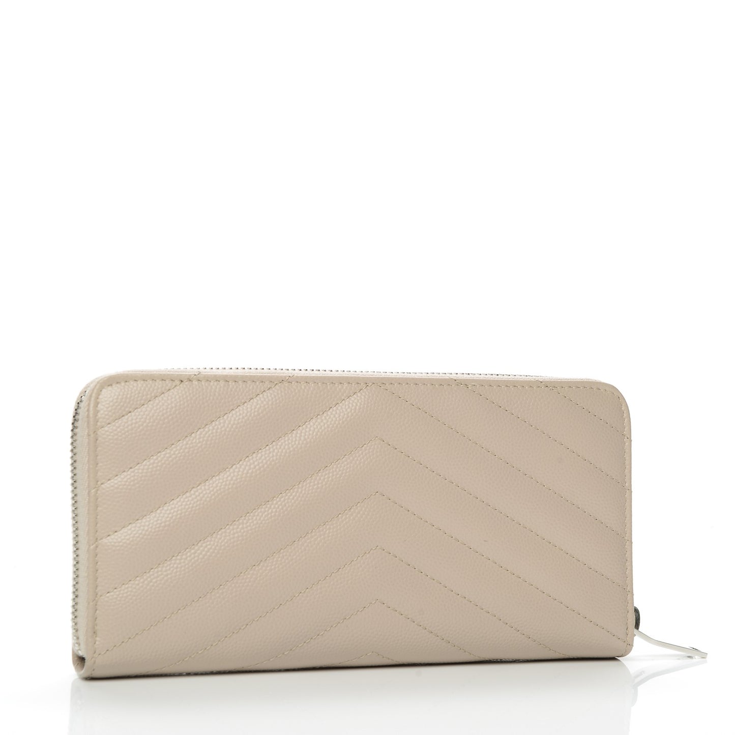 Grain De Poudre Matelasse Chevron Monogram Zip Around Wallet Rose Poudre