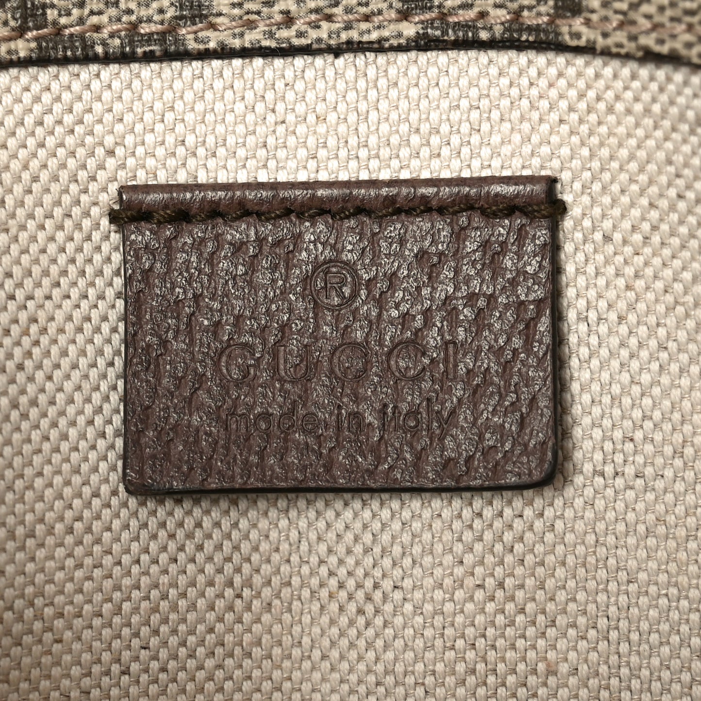 GG Supreme Monogram Neo Vintage Web Belt Bag Brown