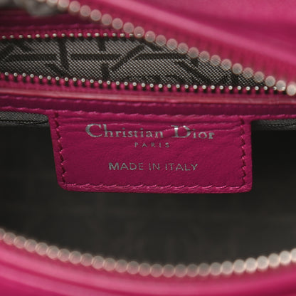 Christian Dior Lambskin Cannage Medium Lady Dior Fuchsia 6 of 9