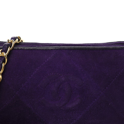 Chanel Suede Quilted Small Tassel Shoulder Bag Purple 11 of 11