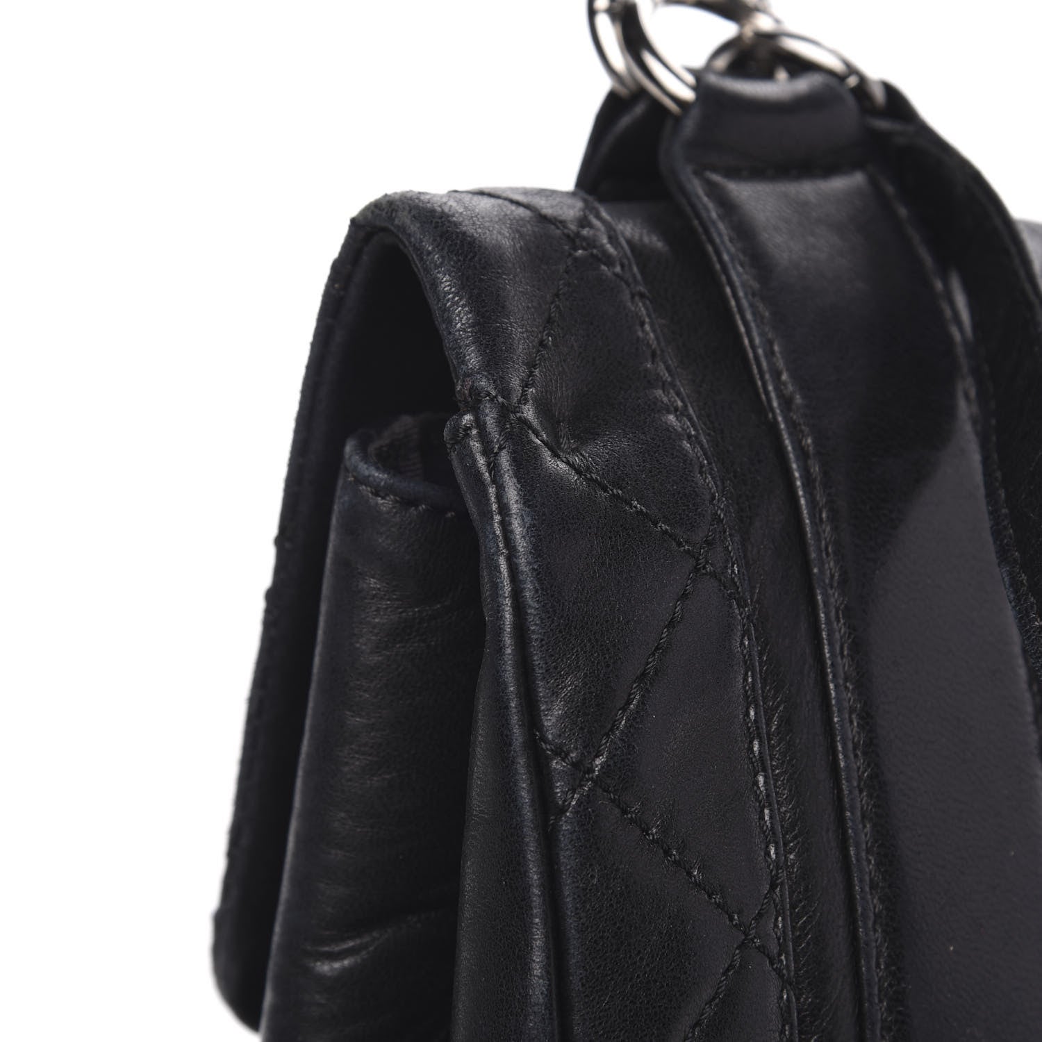 Chanel Lambskin Quilted Small Messenger Bag Black 14 of 17