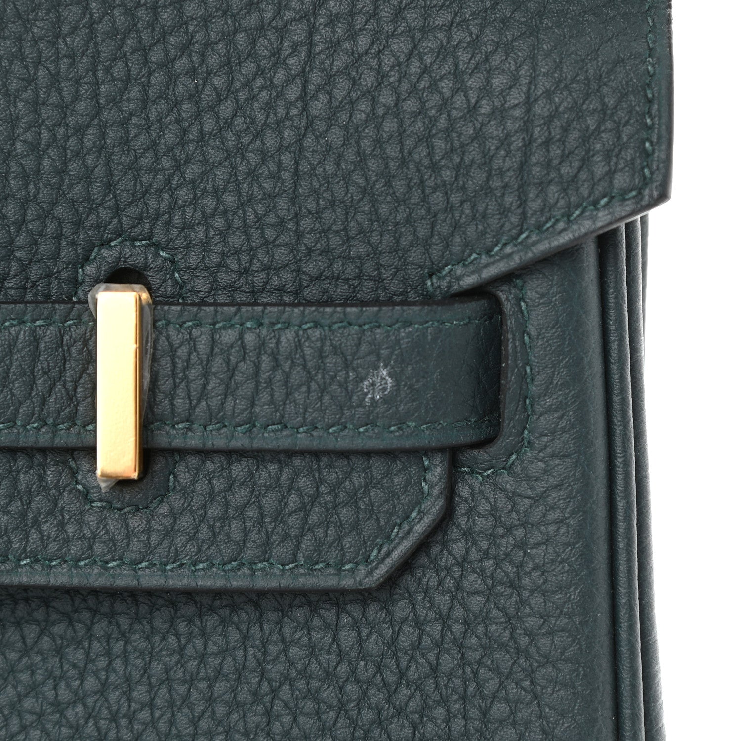 Hermes Togo Birkin 25 Vert Cypress 10 of 11