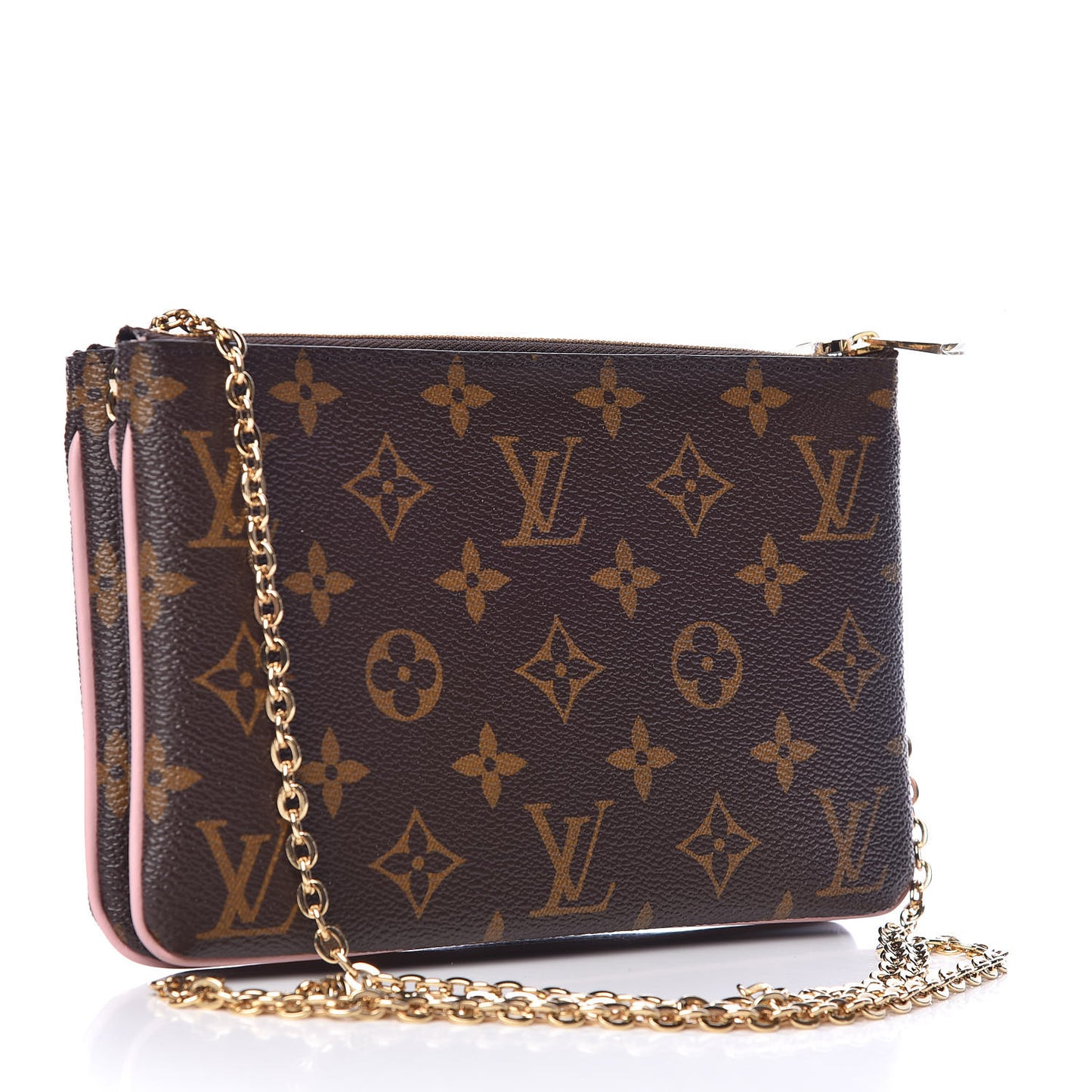 Monogram Blooming Flowers Double Zip Pochette
