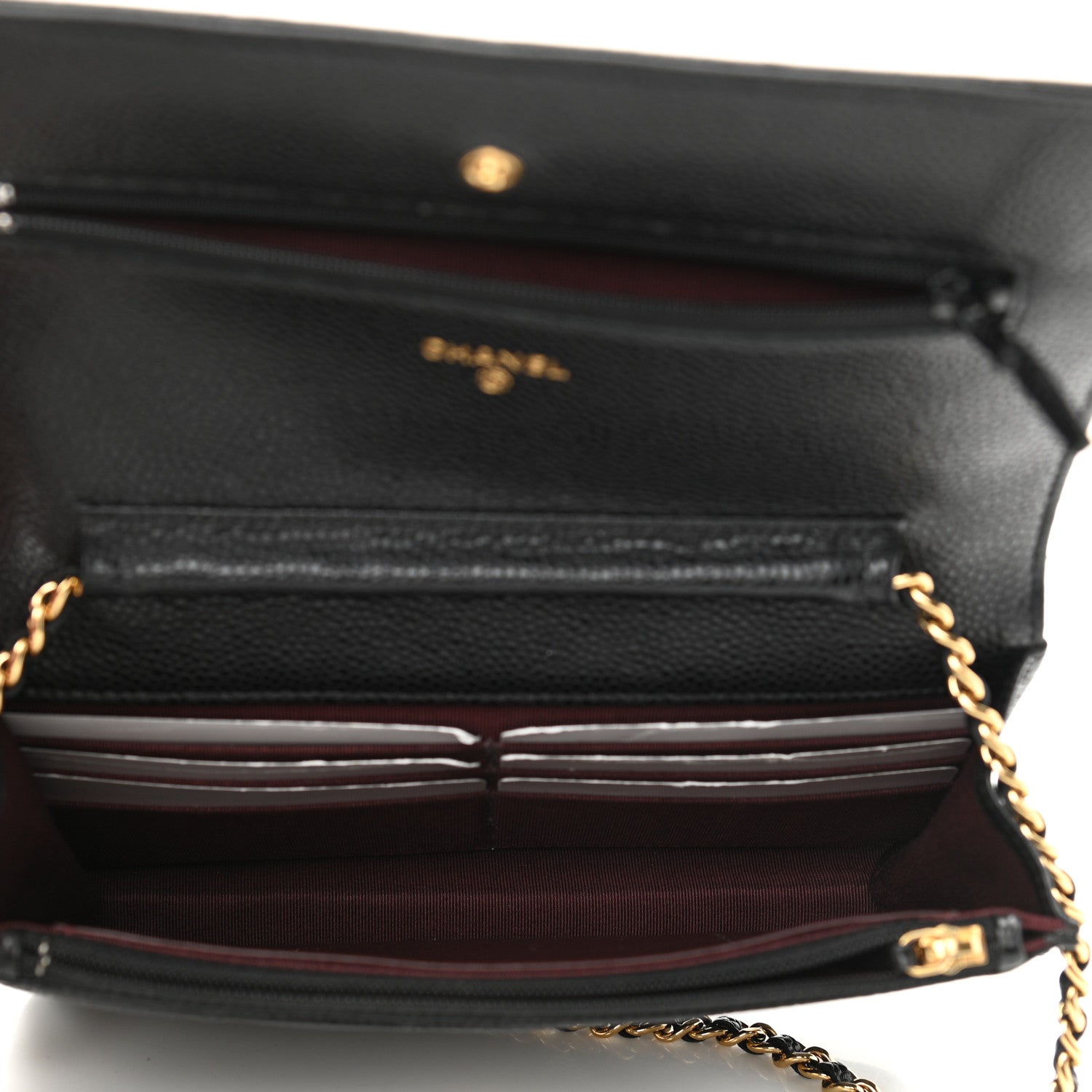Chanel Caviar Quilted Wallet On Chain WOC Black 5 of 12