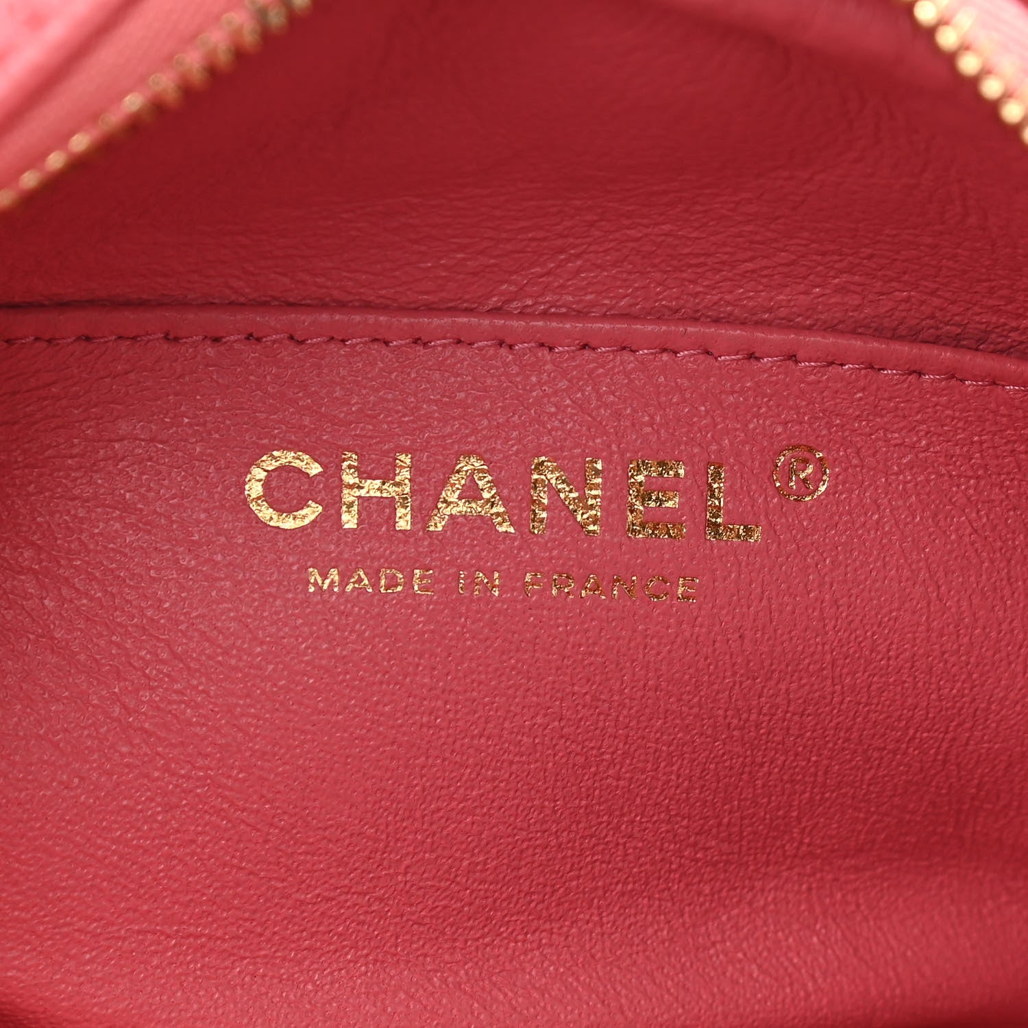 Chanel Iridescent Caviar Small Timeless Camera Case Coral 5 of 10