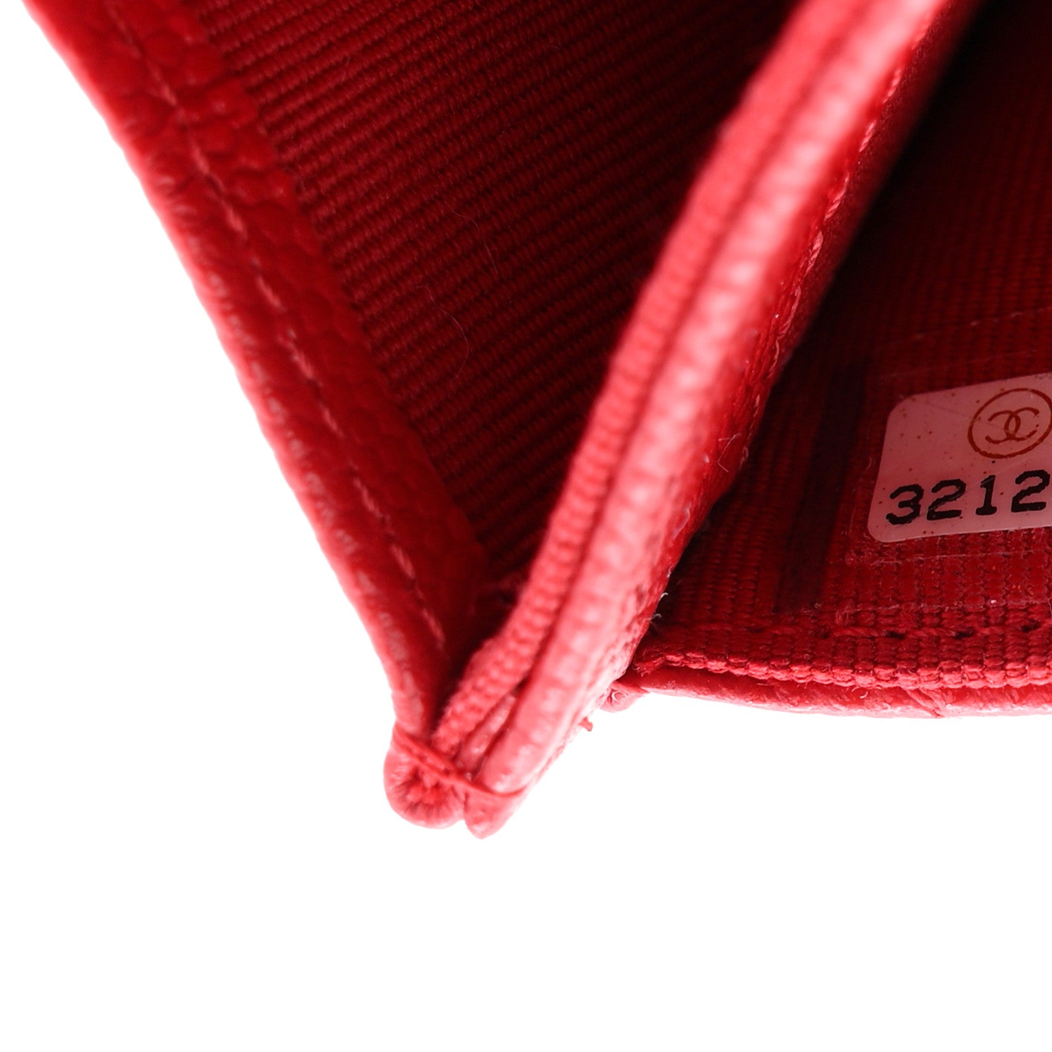 Chanel Caviar Quilted Flap Card Holder Wallet Red 7 of 8