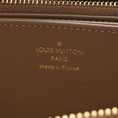 Louis Vuitton Lambskin Embossed Monogram Coussin Zippy Wallet Taupe 6 of 6