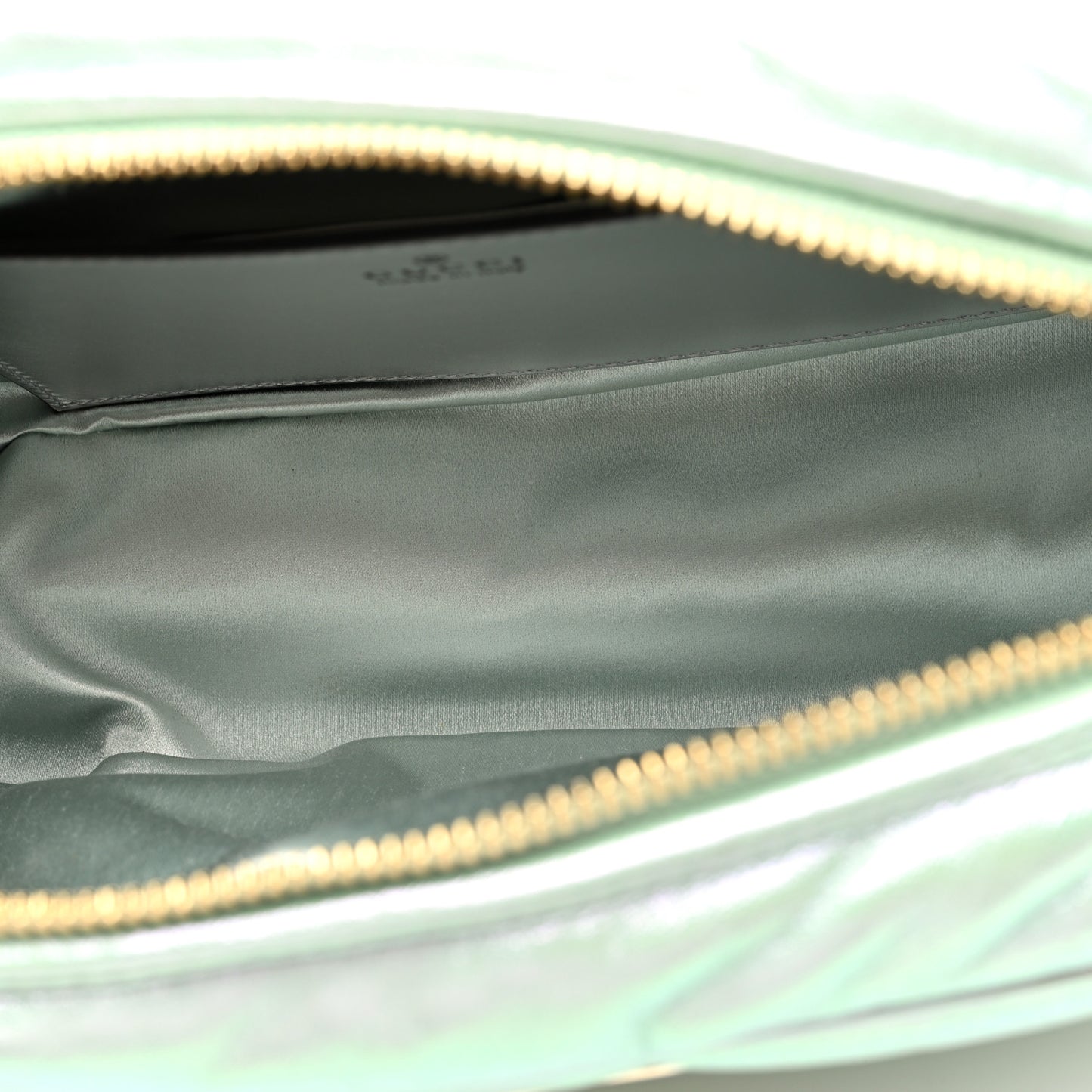 Iridescent Nappa Chevron Matelasse Small GG Marmont Chain Shoulder Bag Iridescent Salvy Green