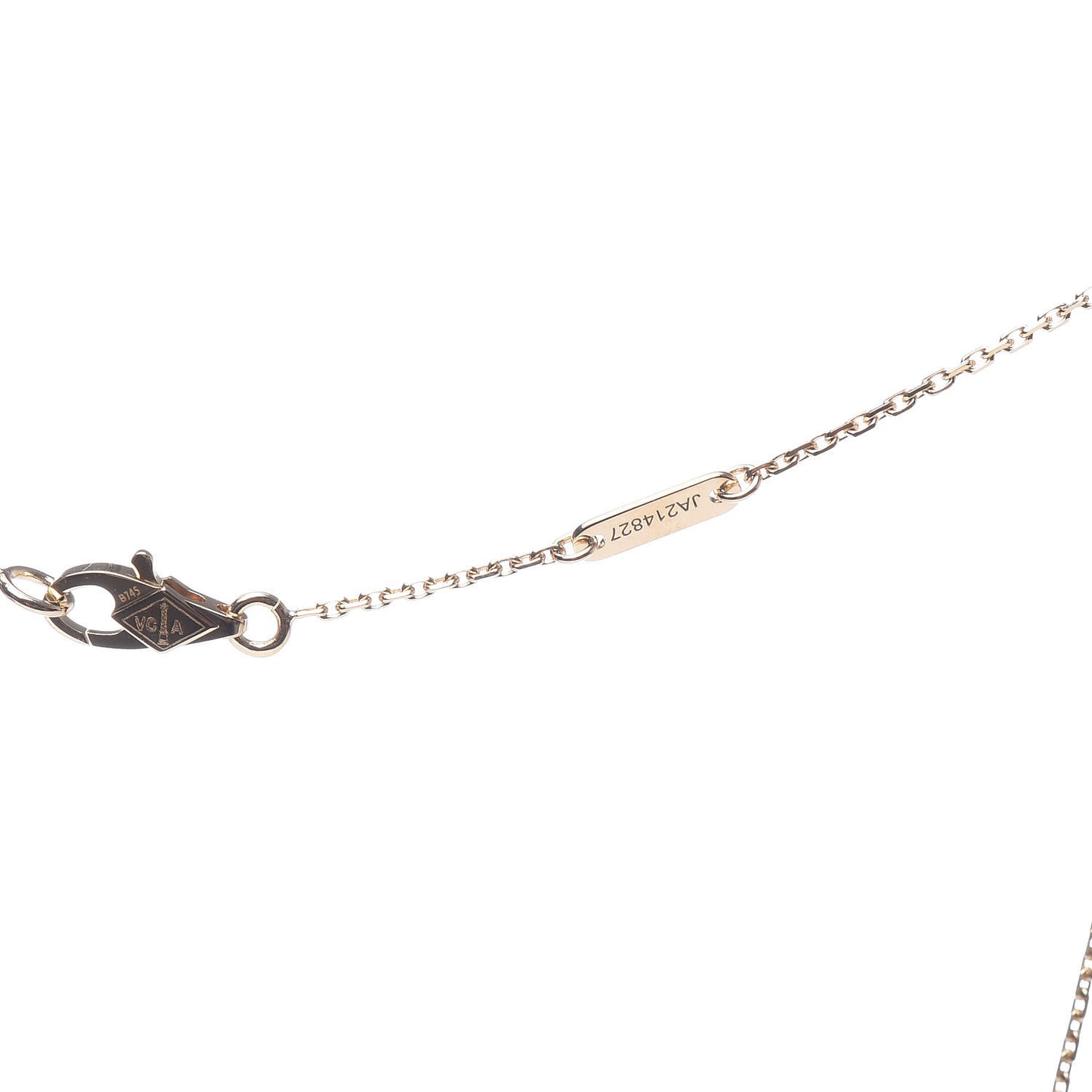 18K Yellow Gold Diamond Mini Frivole Pendant Pave Necklace