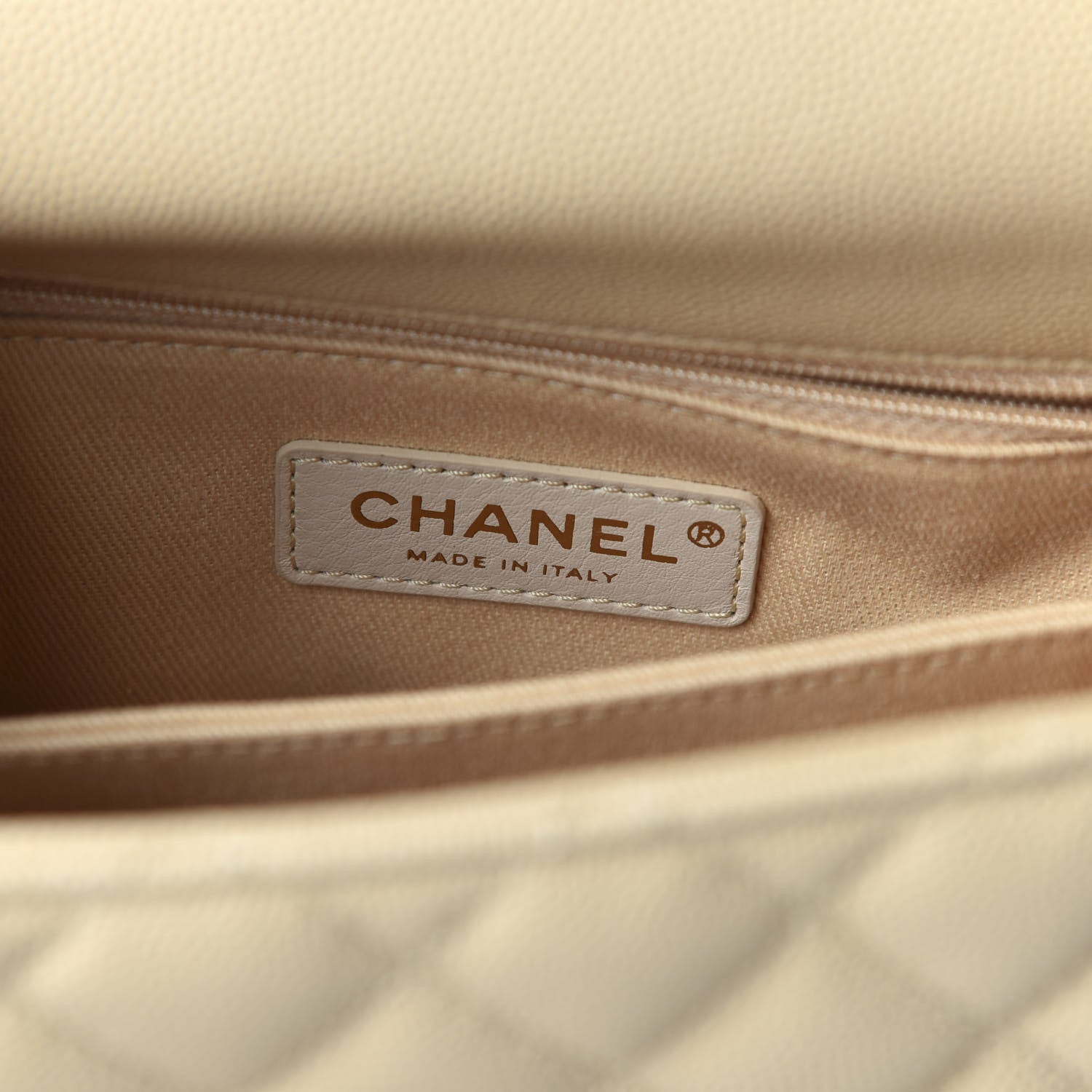 Chanel Caviar Lizard Quilted Mini Coco Handle Flap Beige 8 of 11