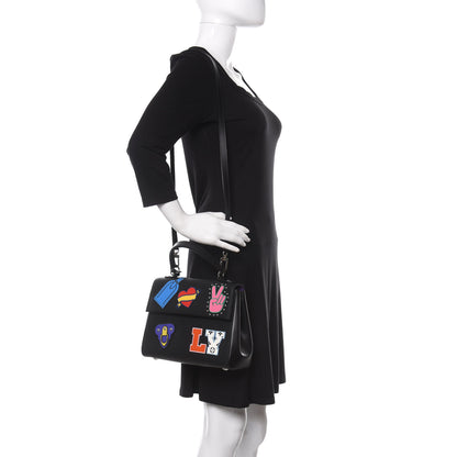 Louis Vuitton Epi Stickers Cluny BB Black 2 of 9
