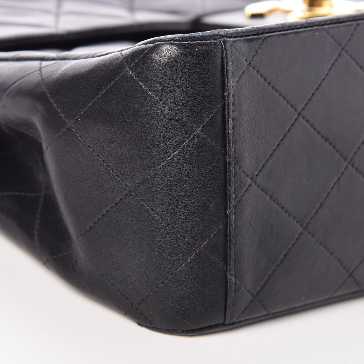 Chanel Lambskin Quilted XL Jumbo Single Flap Black 7 of 18