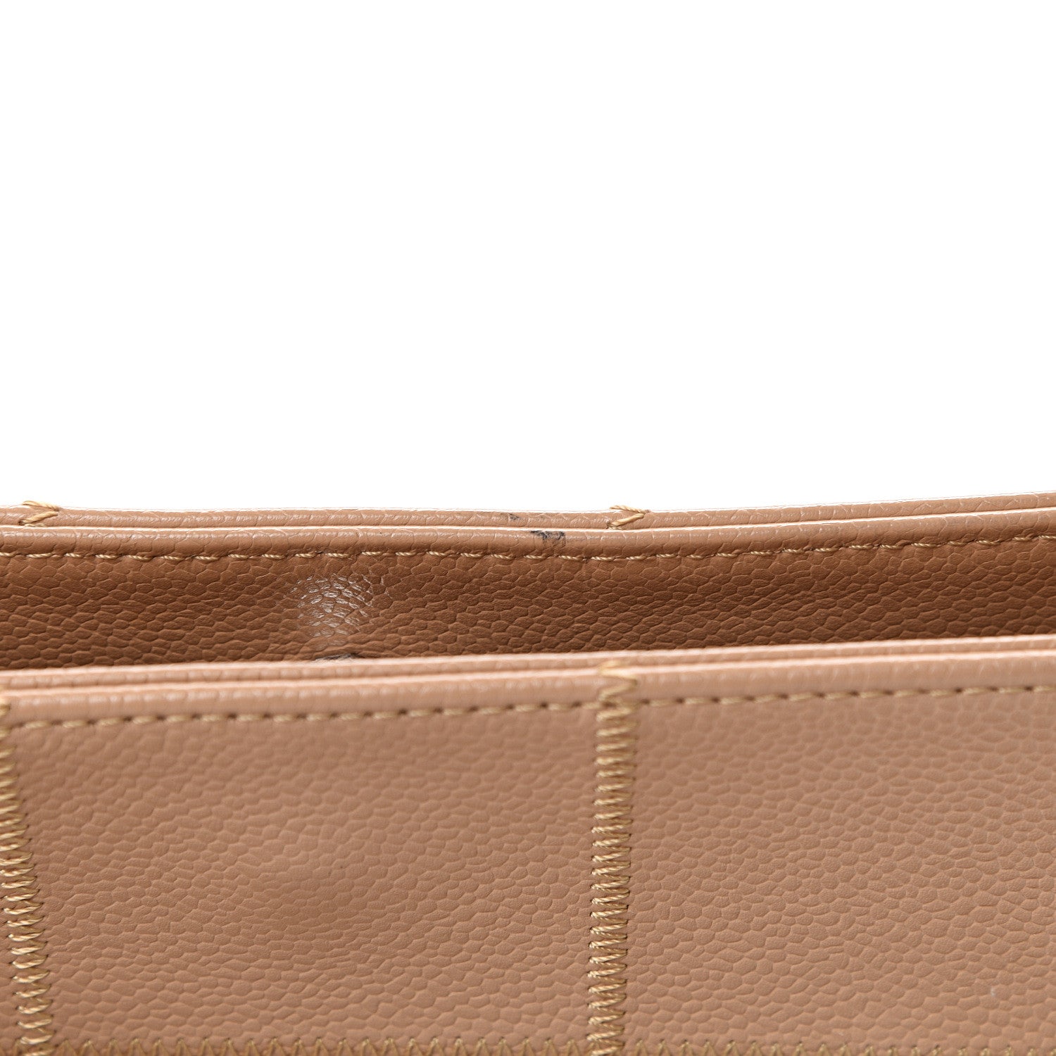 Chanel Caviar Square Stitched Tote Beige 17 of 17