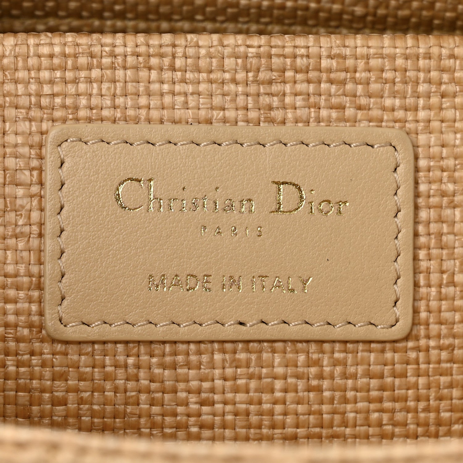 Christian Dior Raffia Medium Lady D-Joy Natural 6 of 10