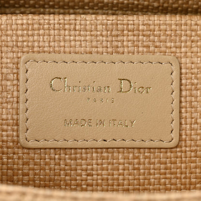 Christian Dior Raffia Medium Lady D-Joy Natural 6 of 10