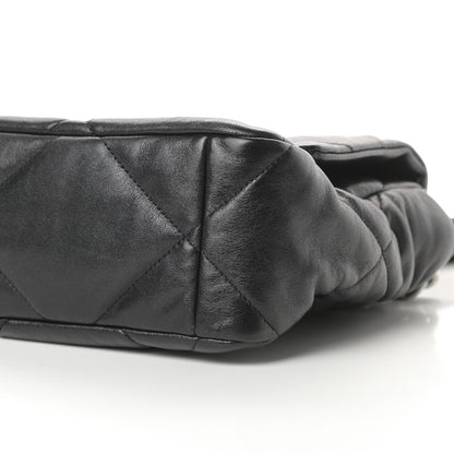 Chanel Lambskin Quilted Large Chanel 19 Flap Black 10 of 11