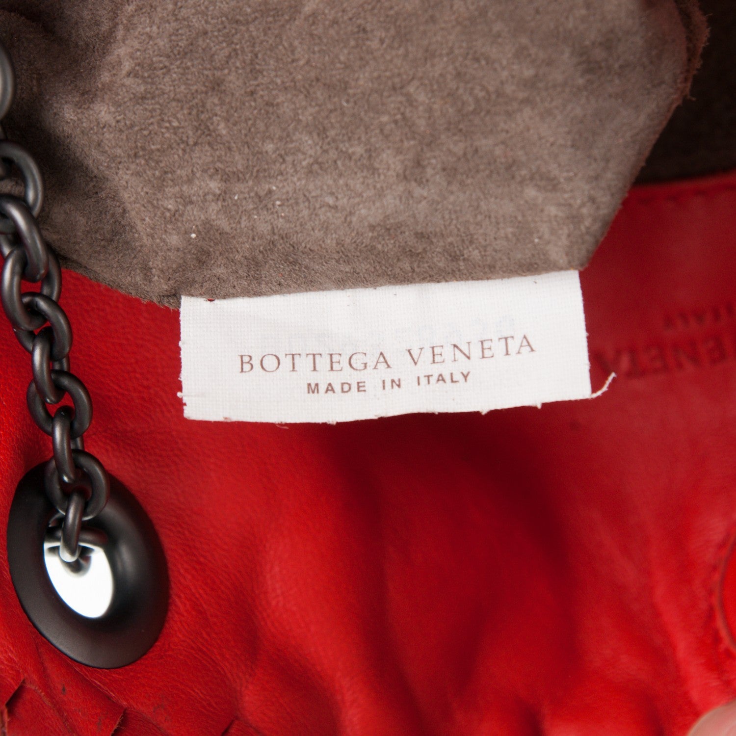 Bottega Veneta Nappa Intrecciato Shoulder Bag Red 7 of 9