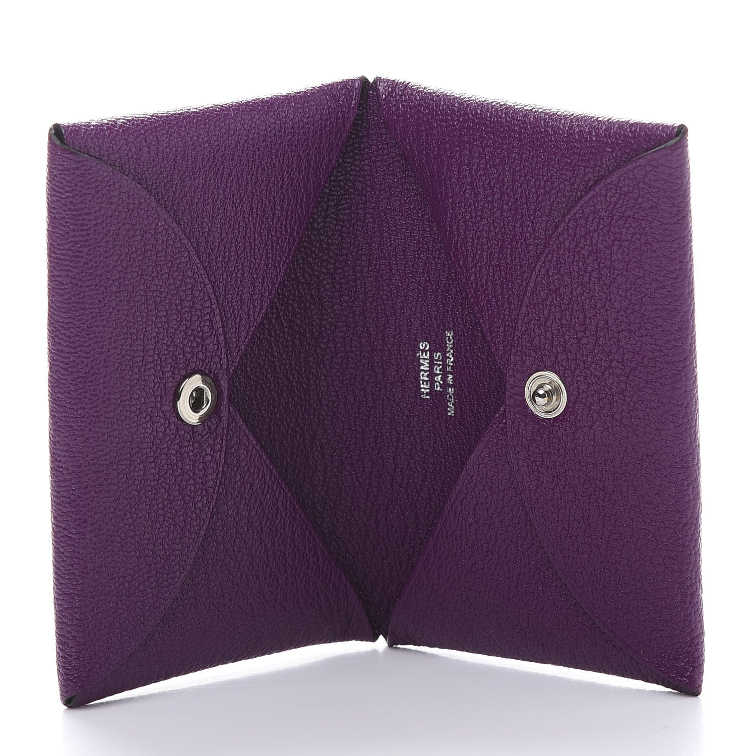 Hermes Chevre Mysore Calvi Card Case Anemone 5 of 10