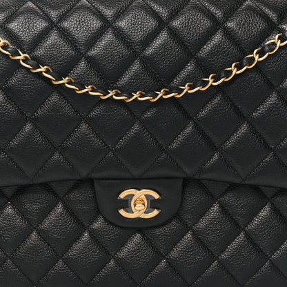 Chanel Caviar Quilted XXL Travel Flap Bag Black 8 of 11
