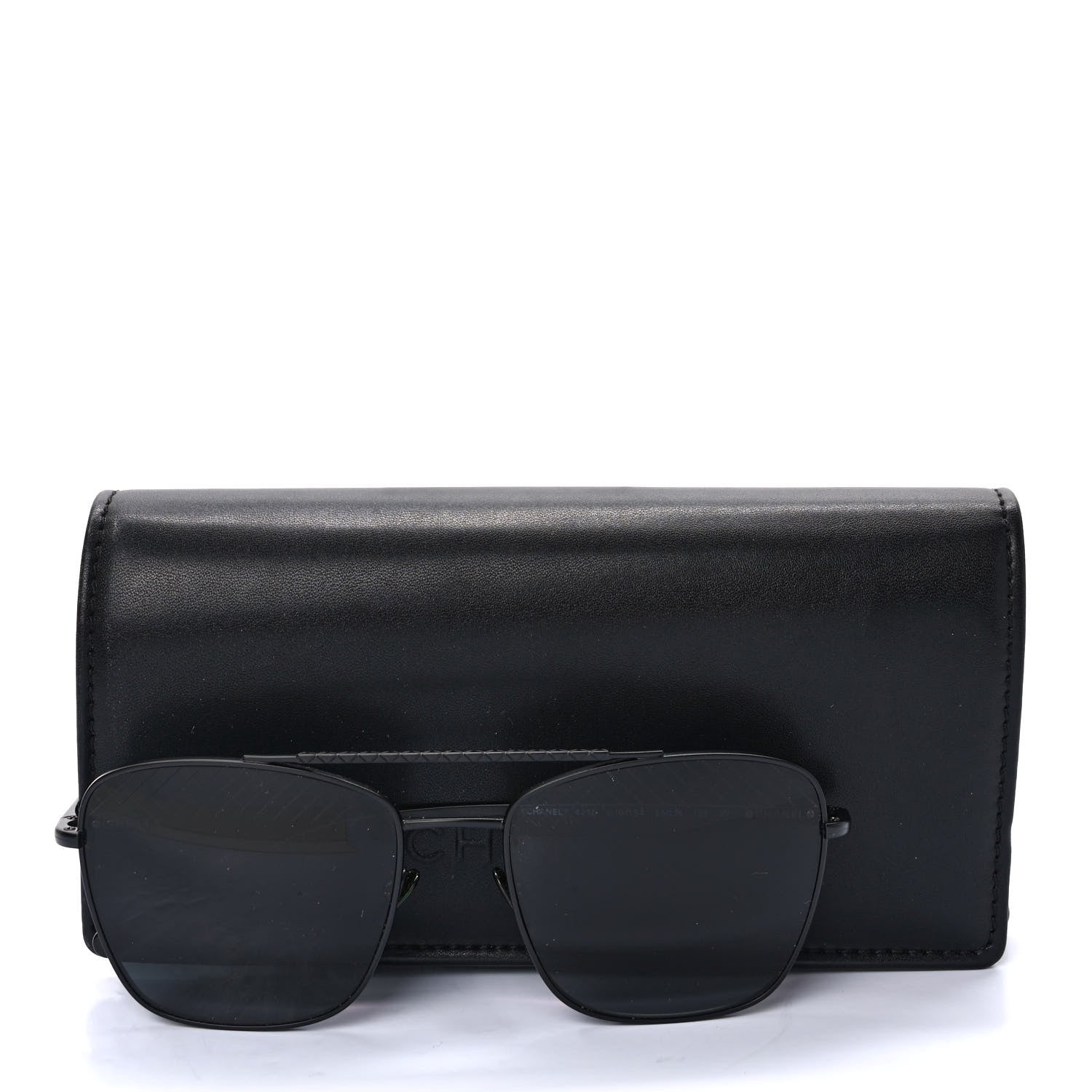 Chanel Metal Pilot Sunglasses 4256 Black 8 of 8