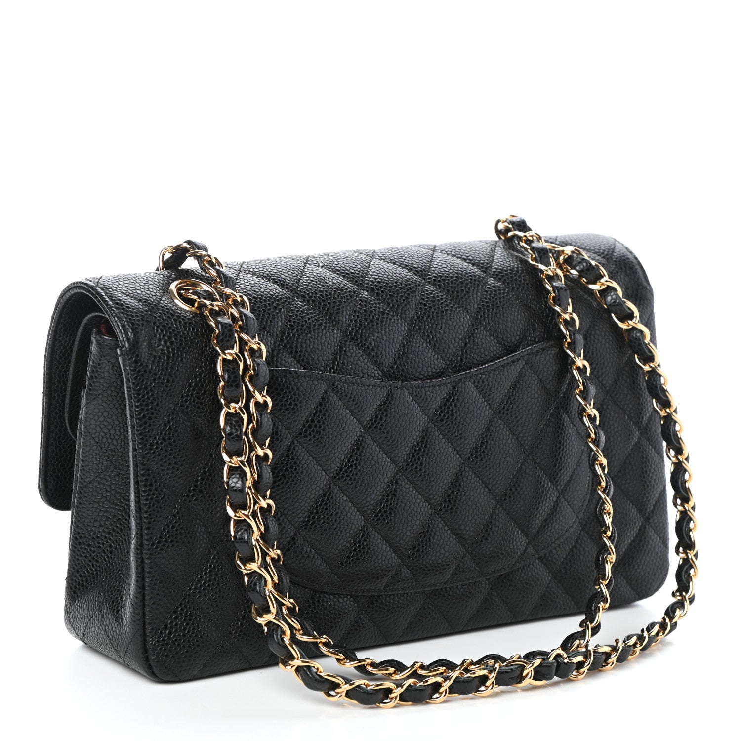 Chanel Caviar Quilted Medium Double Flap Black 3 of 10