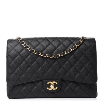 Chanel Caviar Quilted Maxi Double Flap Black 1 of 10