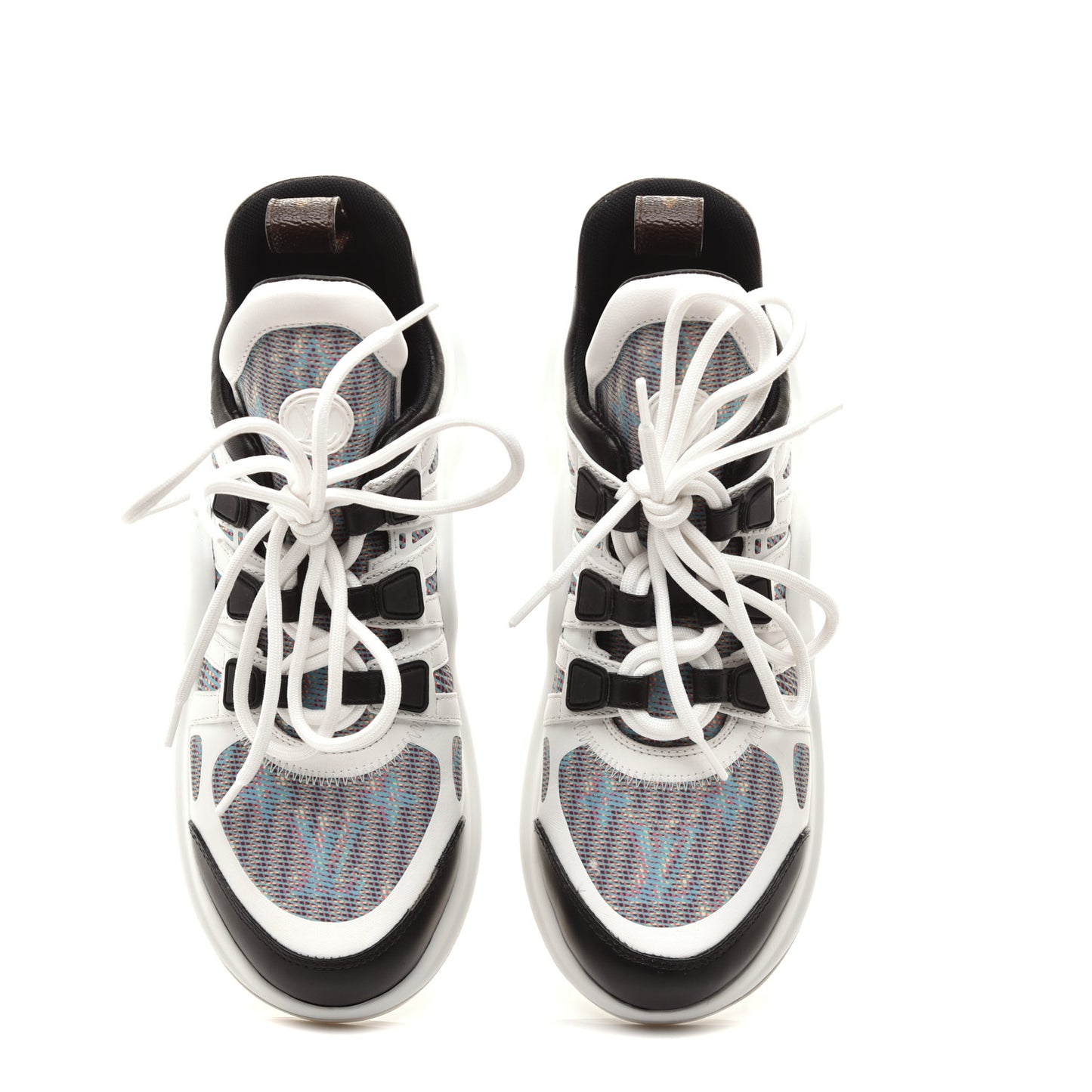 Calfskin Pop LV Archlight Sneakers 37 Blue